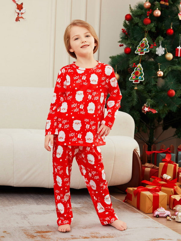 Matching Merry Christmas Santa Print Cozy and Festive Christmas Pajamas for the Whole Family