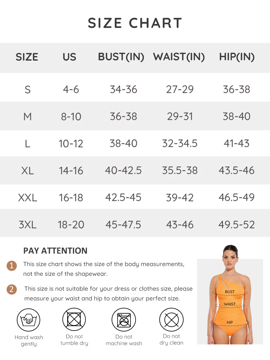 One-Shoulder Asymmetrical Swimsuit with Shaping Support