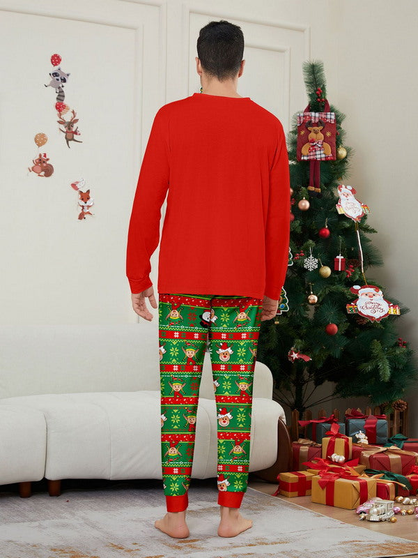 Matching Merry Christmas Reindeer Print Cozy and Festive Christmas Pajamas for the Whole Family