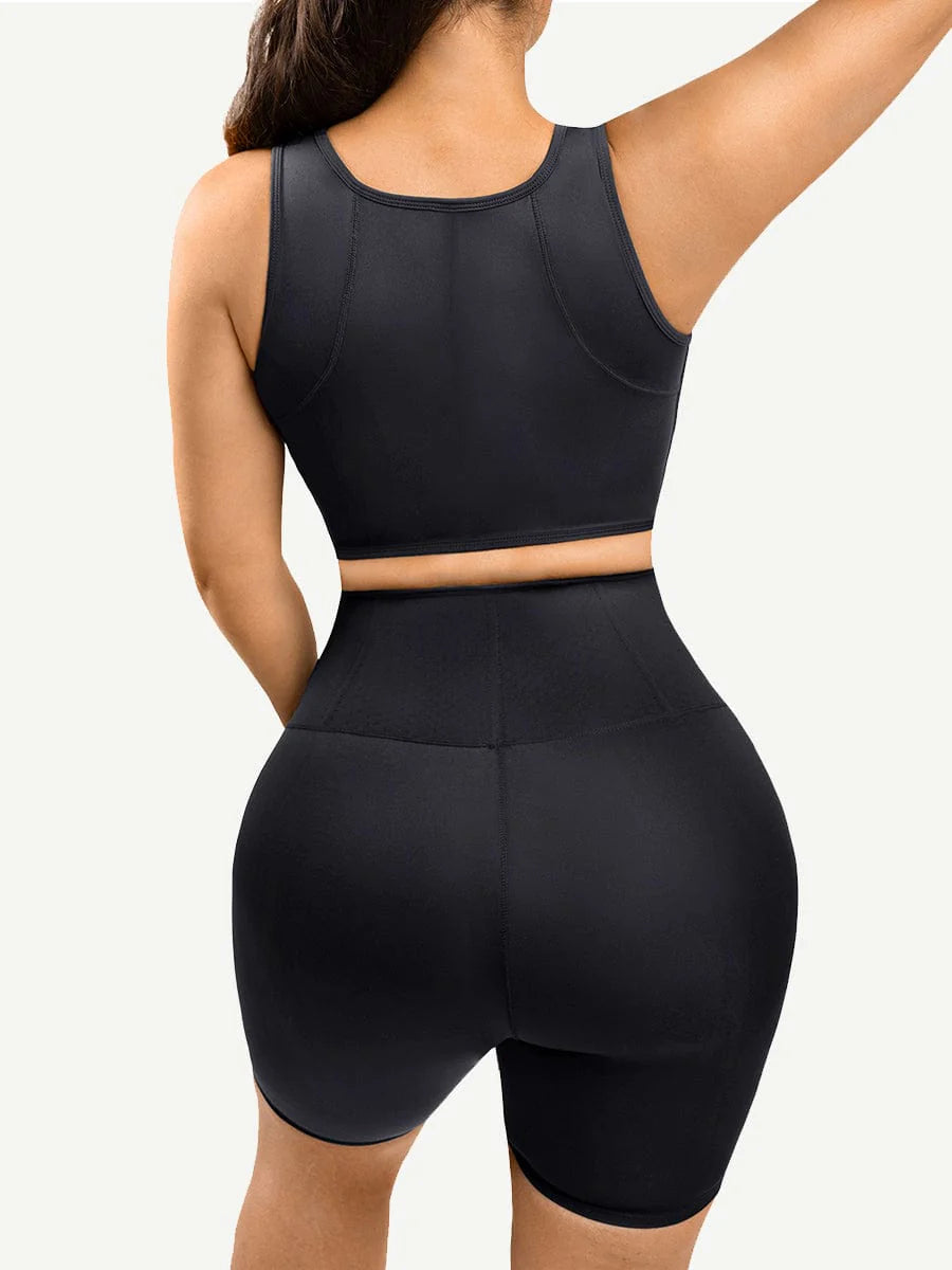 SculptFit Latex Compression Crop Top