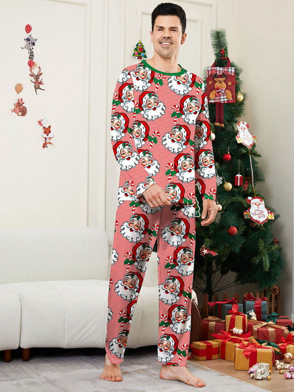 Matching Merry Christmas Santa Print Cozy and Festive Christmas Pajamas for the Whole Family
