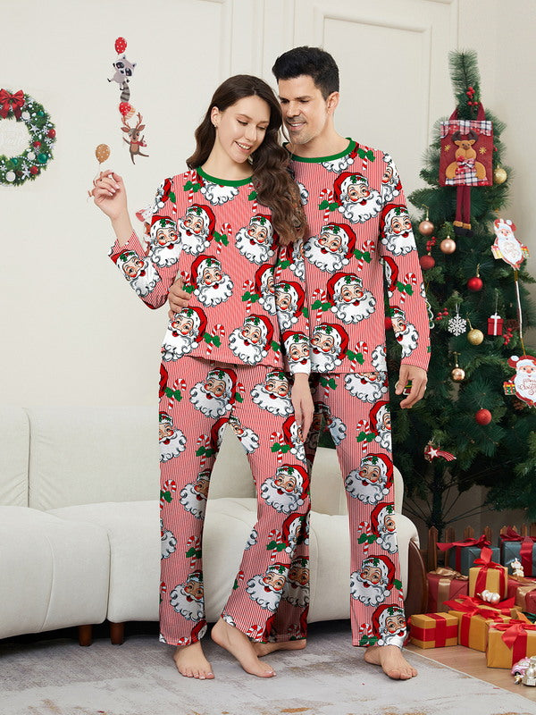 Matching Merry Christmas Santa Print Cozy and Festive Christmas Pajamas for the Whole Family