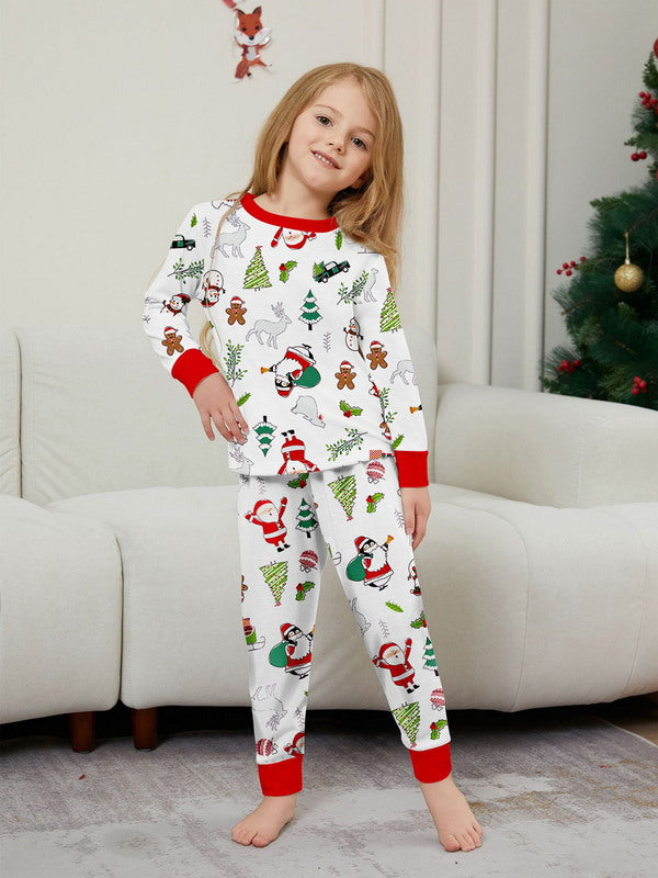 Matching Merry Christmas Santa Print Cozy and Festive Christmas Pajamas for the Whole Family