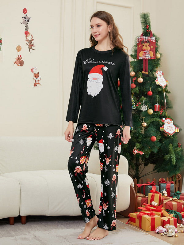 Matching Merry Christmas Santa Print Cozy and Festive Christmas Pajamas for the Whole Family
