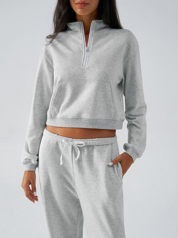 Cloudy Day Half-Zip Lounge Set