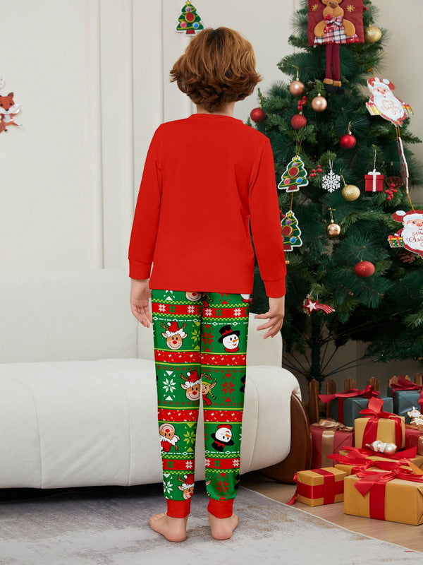 Matching Merry Christmas Reindeer Print Cozy and Festive Christmas Pajamas for the Whole Family