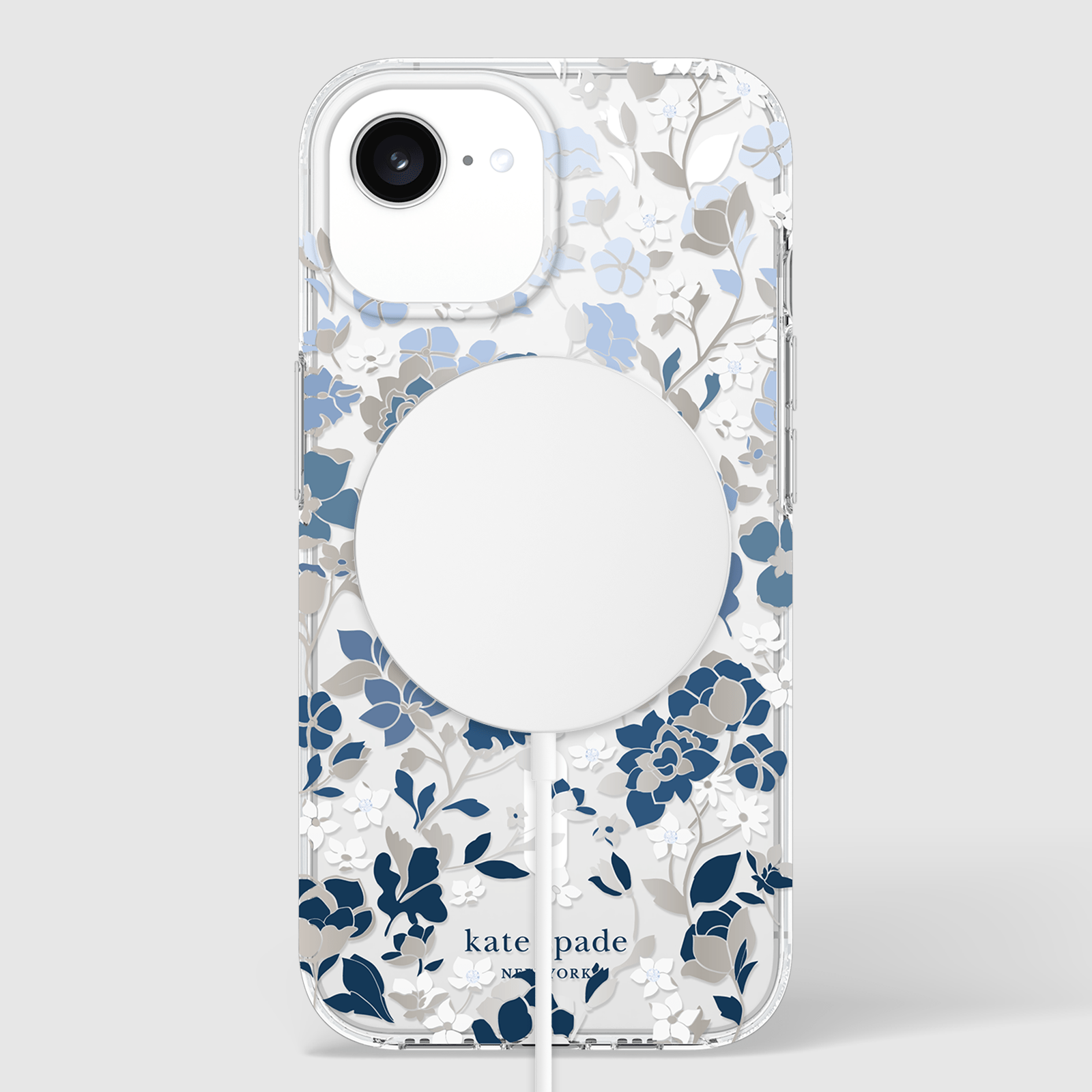 Kate spade new york iPhone 16e Flowerbed Blue MagSafe: Flowerbed Blue