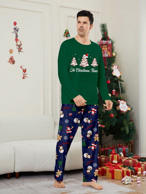 Matching Merry Christmas Trees Print Cozy and Festive Christmas Pajamas for the Whole Family