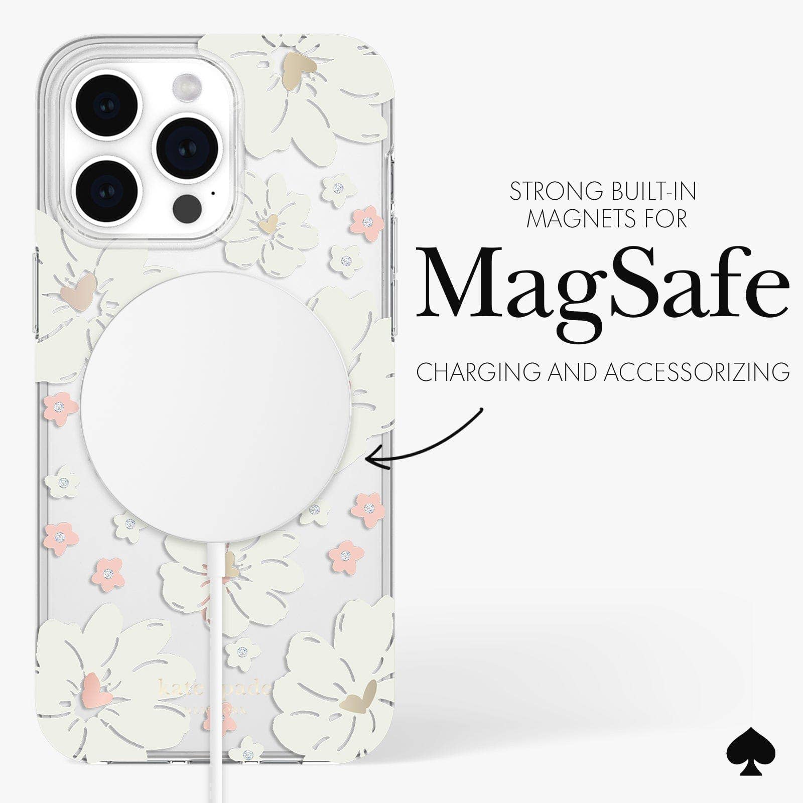 Kate spade new york iPhone 15 Pro Max Classic Peony MagSafe: Classic Peony