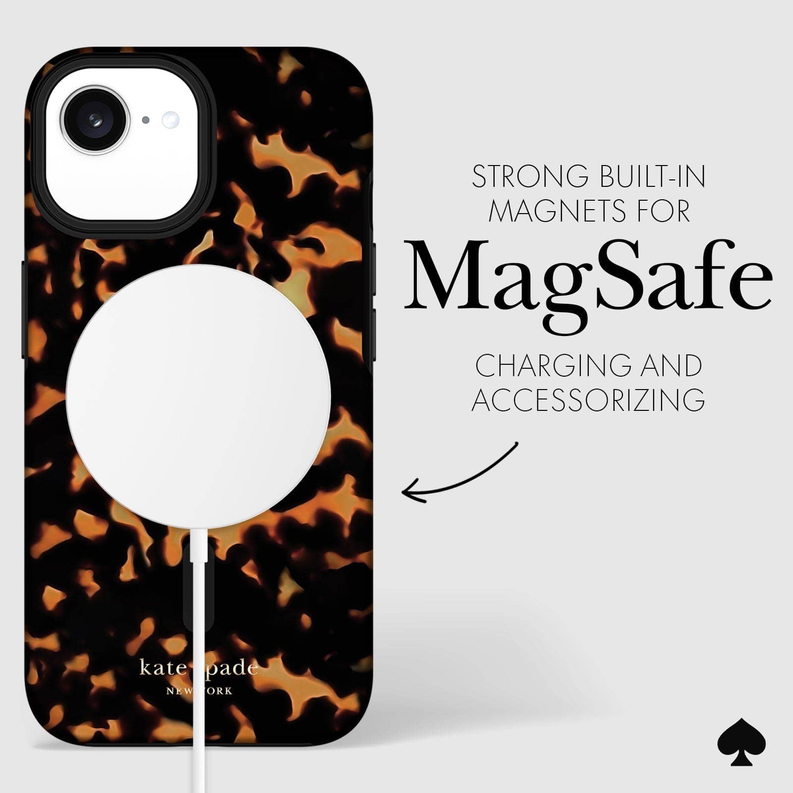 Kate spade new york iPhone 16e Tortoiseshell MagSafe: Tortoiseshell