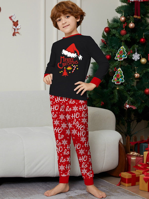 Matching Merry Christmas Santa Print Cozy and Festive Christmas Pajamas for the Whole Family