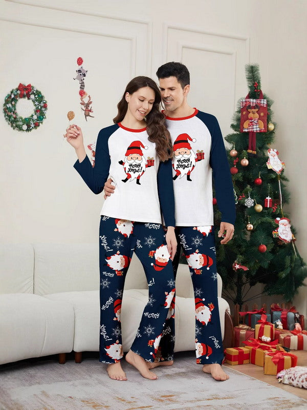 Matching Merry Christmas Santa Print Cozy and Festive Christmas Pajamas for the Whole Family