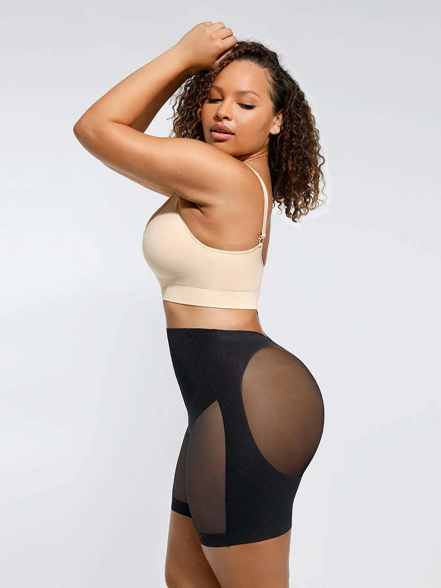 Modern Active slimming Leg Back Low Waist Fitted Mesh Butt Lifter