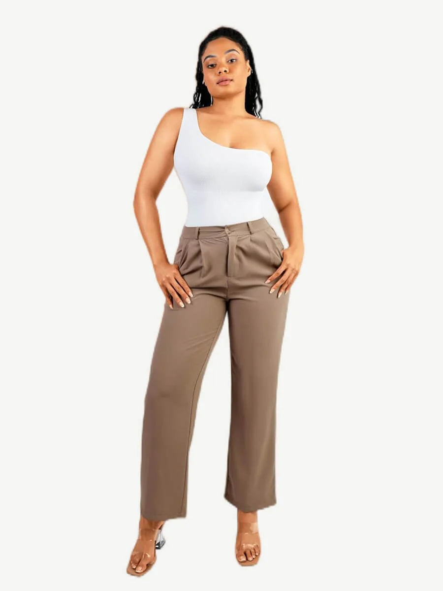 Modern Active Seamless One-Shoulder Body Bodysuit with Waist Sculpting and Tummy Control