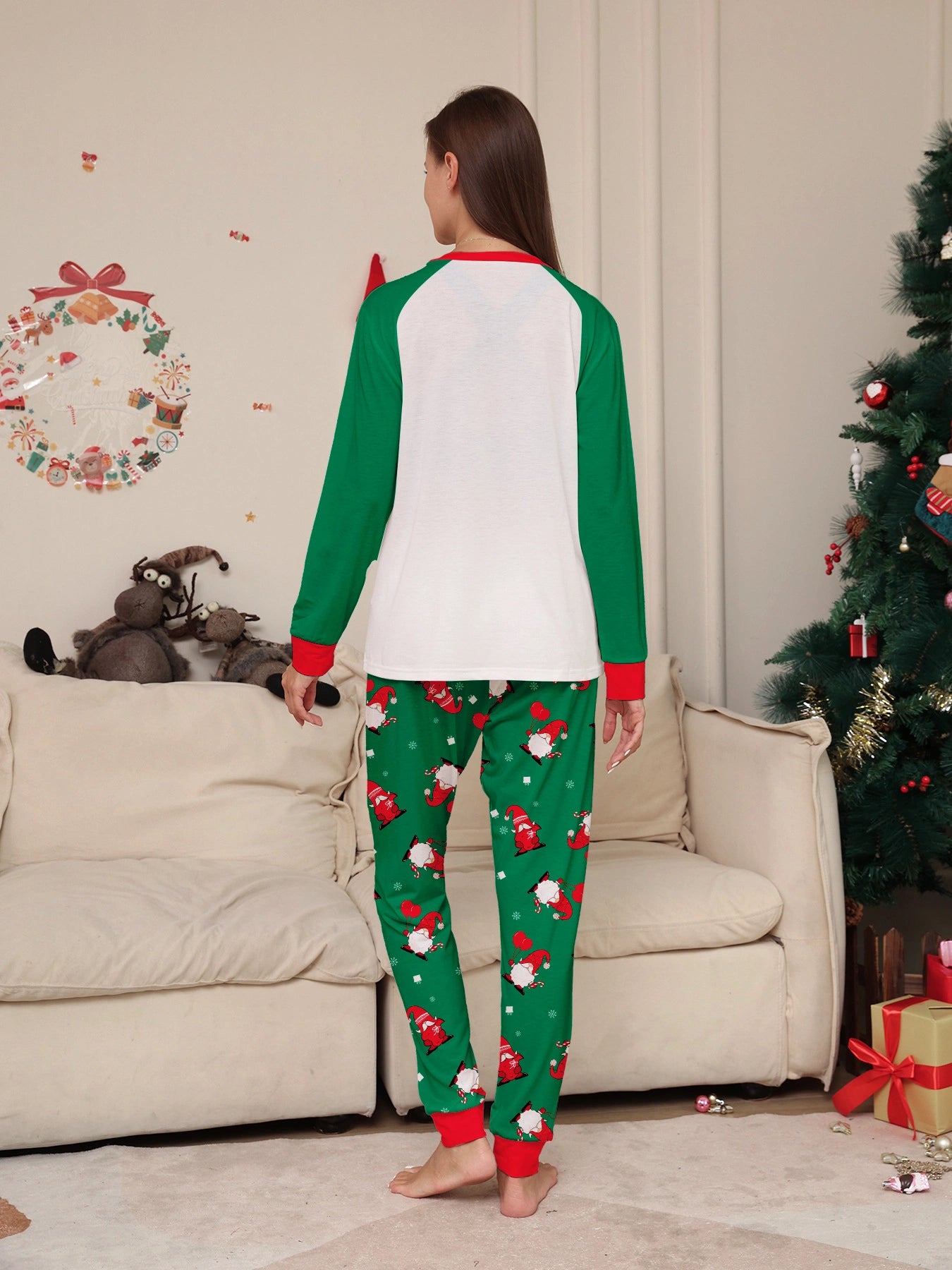 Matching Santa Claus Print Cozy and Festive Christmas Pajamas for the Whole Family
