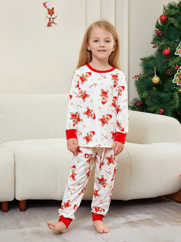 Matching Merry Christmas Gingerbread Print Cozy and Festive Christmas Pajamas for the Whole Family