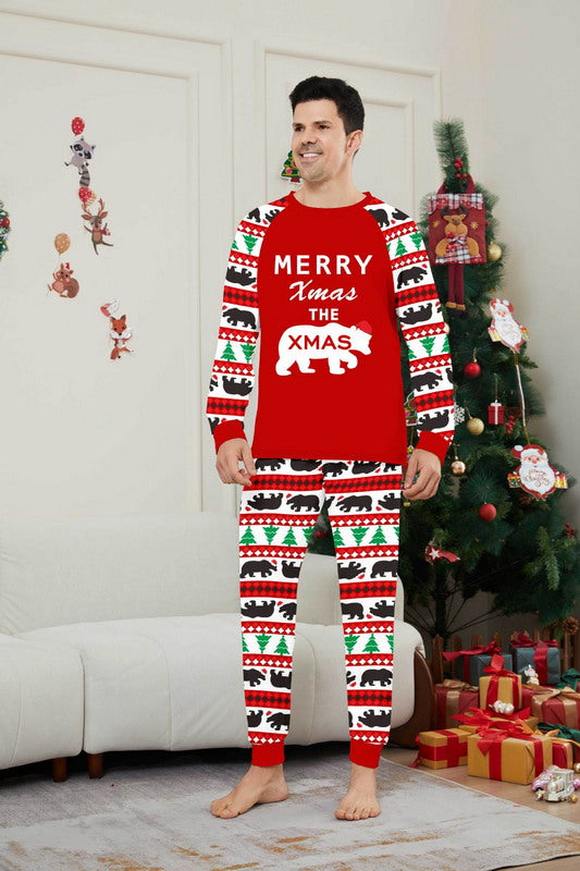 Matching Merry Christmas Print Cozy and Festive Christmas Pajamas for the Whole Family