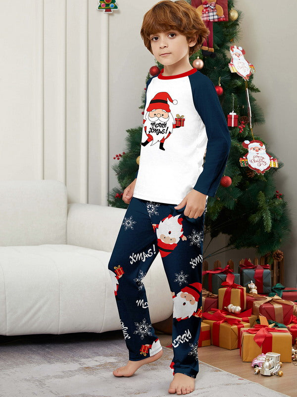 Matching Merry Christmas Santa Print Cozy and Festive Christmas Pajamas for the Whole Family