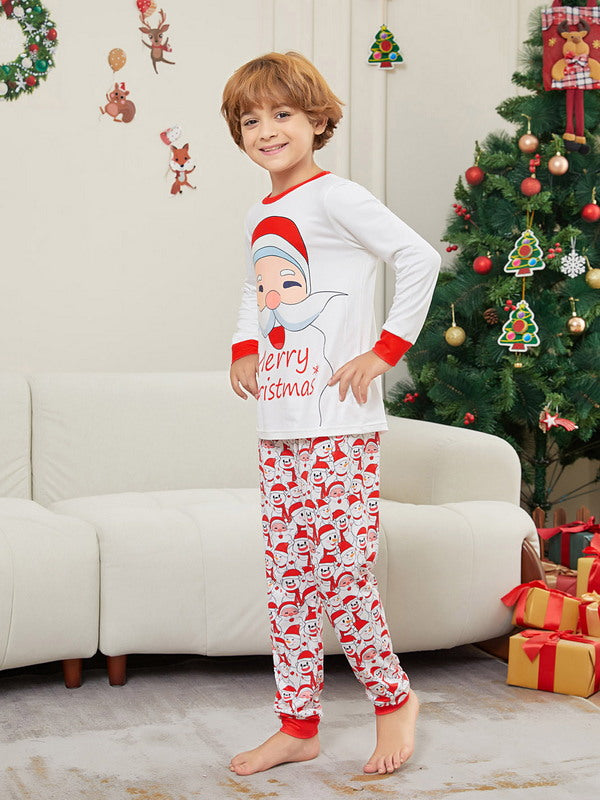 Matching Merry Christmas Santa Print Cozy and Festive Christmas Pajamas for the Whole Family