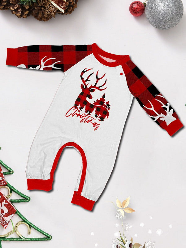 Matching Merry Christmas Reindeer Print Cozy and Festive Christmas Pajamas for the Whole Family