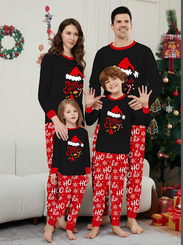 Matching Merry Christmas Santa Print Cozy and Festive Christmas Pajamas for the Whole Family