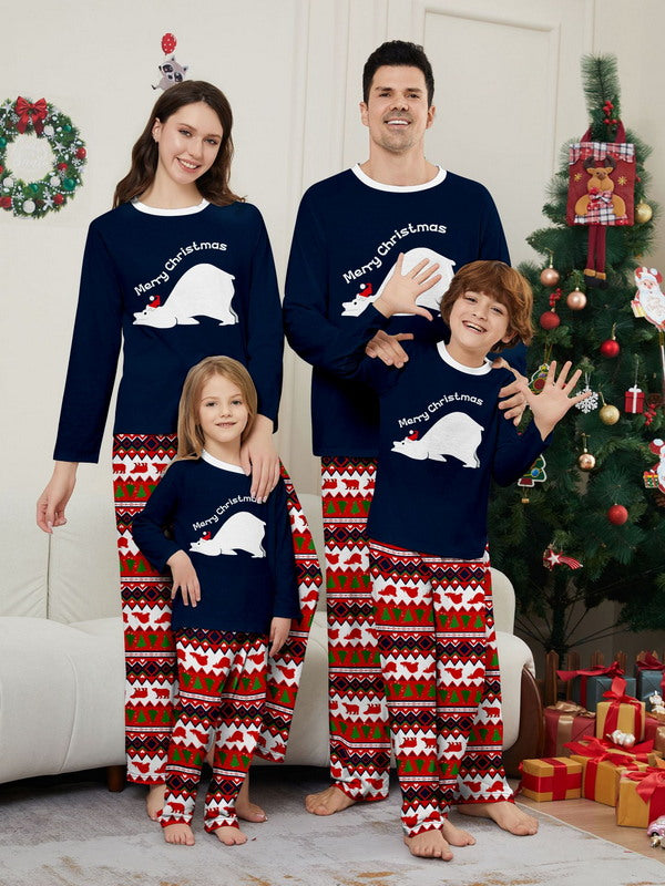 Matching Merry Christmas Santa Print Cozy and Festive Christmas Pajamas for the Whole Family