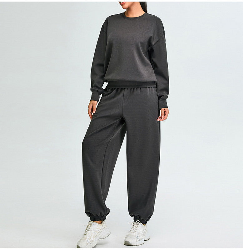 Crewneck Sweater and Jogger Sportswear Set