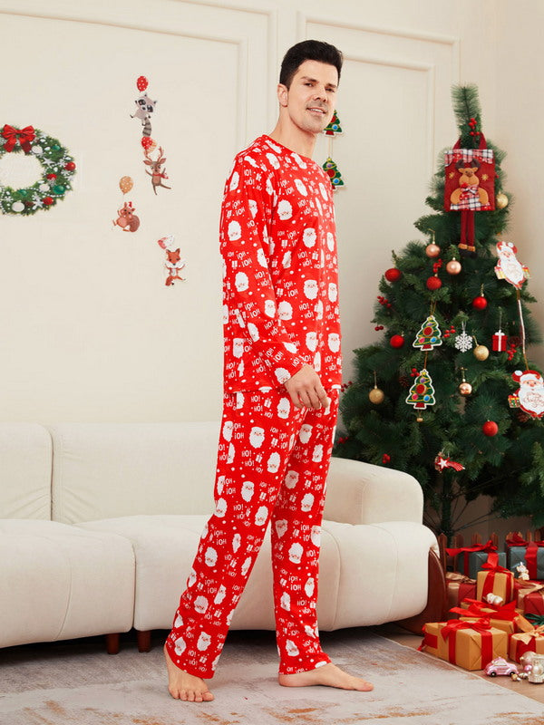Matching Merry Christmas Santa Print Cozy and Festive Christmas Pajamas for the Whole Family
