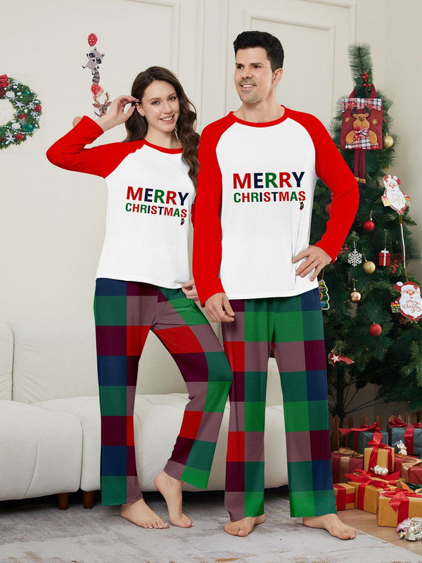 Matching Merry Christmas Plaid Print Cozy and Festive Christmas Pajamas for the Whole Family