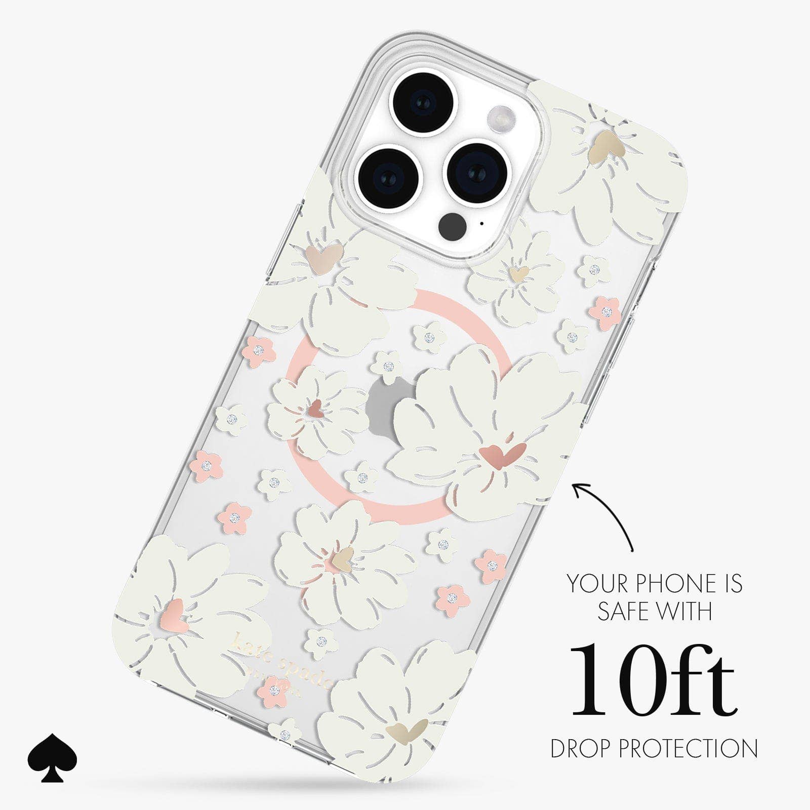 Kate spade new york iPhone 15 Pro Max Classic Peony MagSafe: Classic Peony