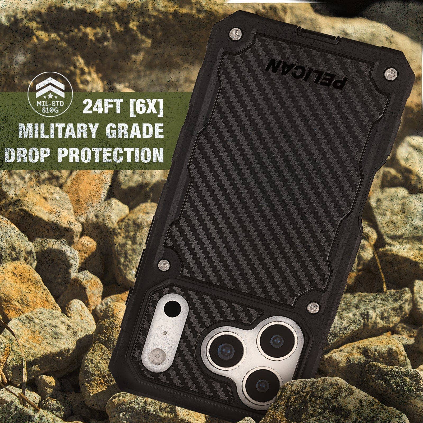 Pelican Shield Carbon Fiber MagSafe - iPhone 17 Pro: Carbon