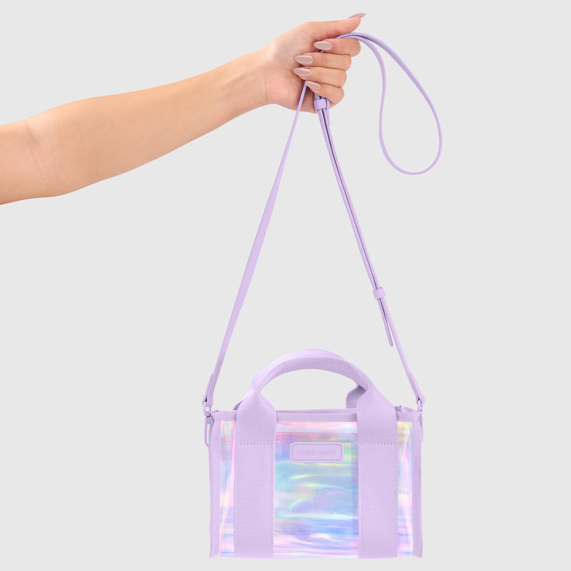 Case-Mate Stadium Approved Micro Tote Bag: Silver