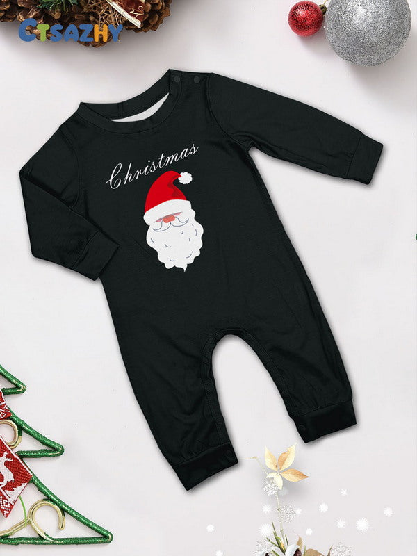 Matching Merry Christmas Santa Print Cozy and Festive Christmas Pajamas for the Whole Family