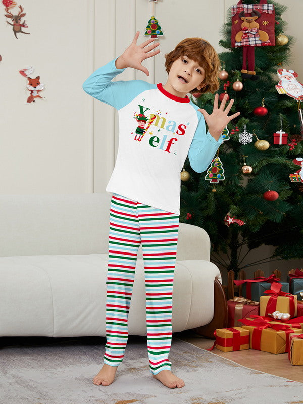 Matching Merry Christmas Elf Print Cozy and Festive Christmas Pajamas for the Whole Family