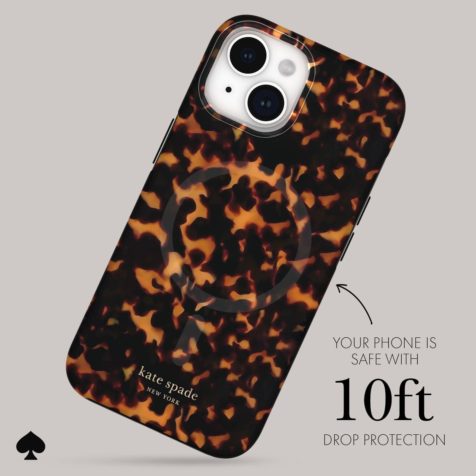 Kate spade new york iPhone 15 / 14 / 13 Tortoise MagSafe: Tortoise