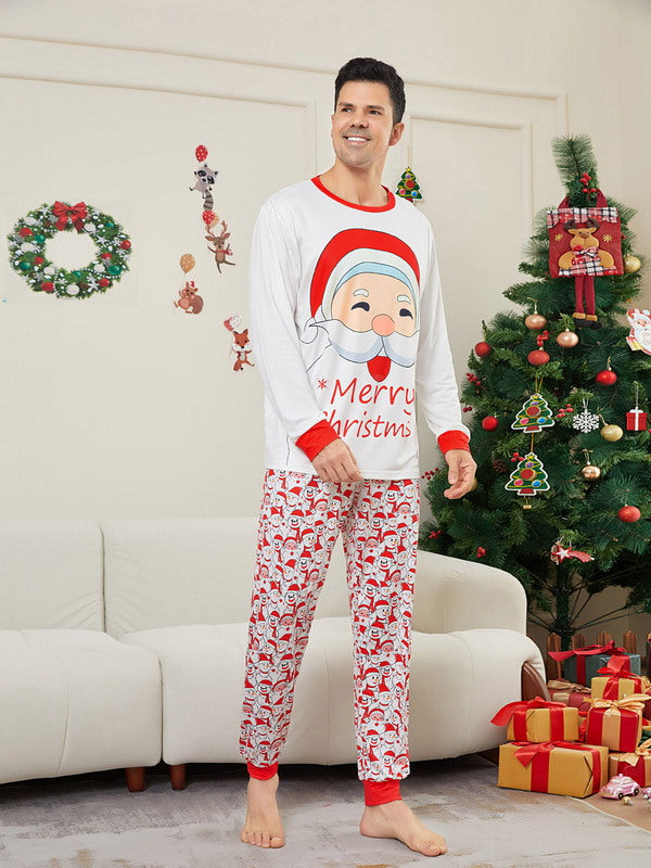 Matching Merry Christmas Santa Print Cozy and Festive Christmas Pajamas for the Whole Family