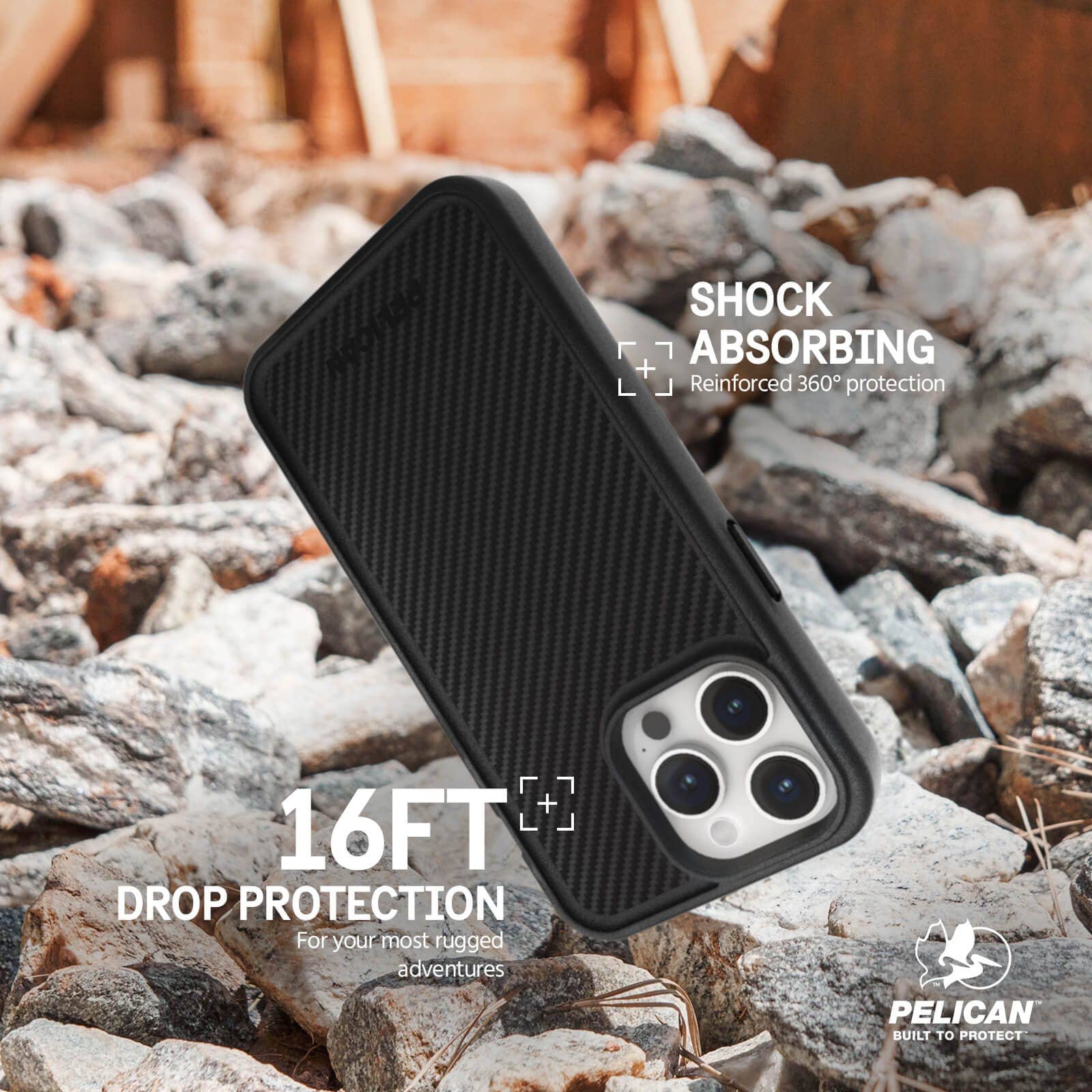 Pelican Protector Carbon MagSafe - iPhone 15 Pro: Carbon