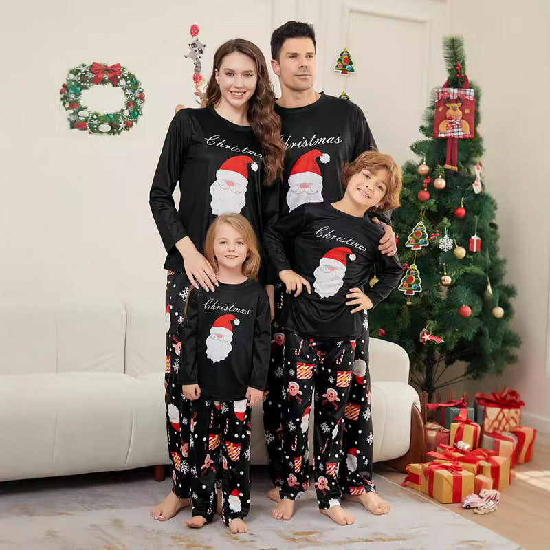 Matching Merry Christmas Santa Print Cozy and Festive Christmas Pajamas for the Whole Family