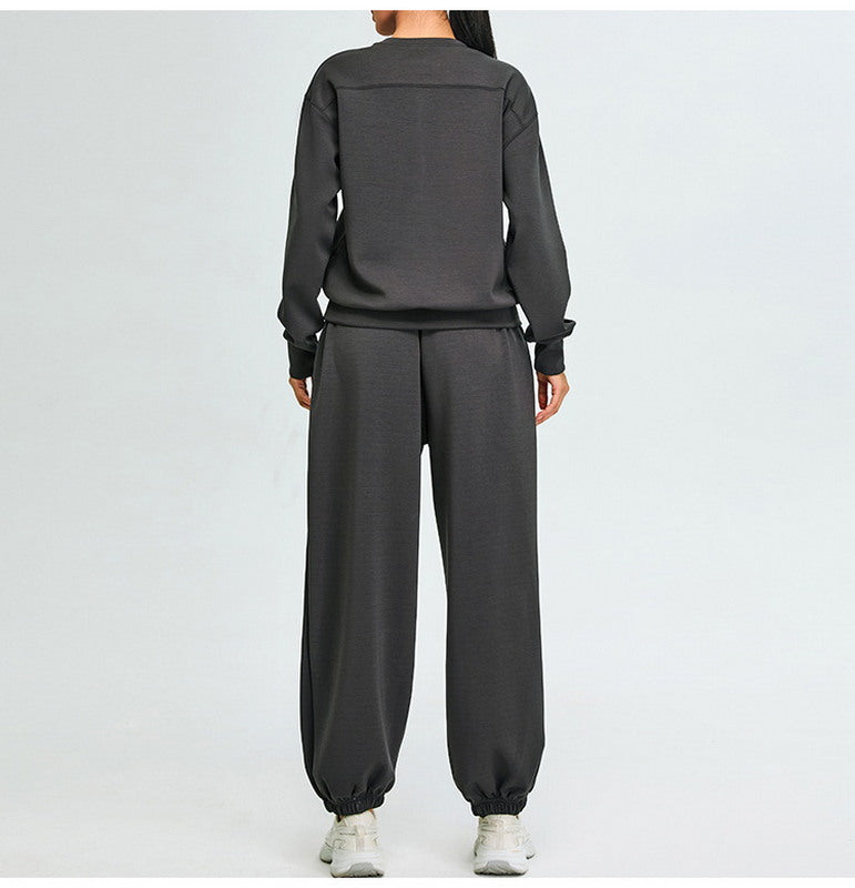 Crewneck Sweater and Jogger Sportswear Set