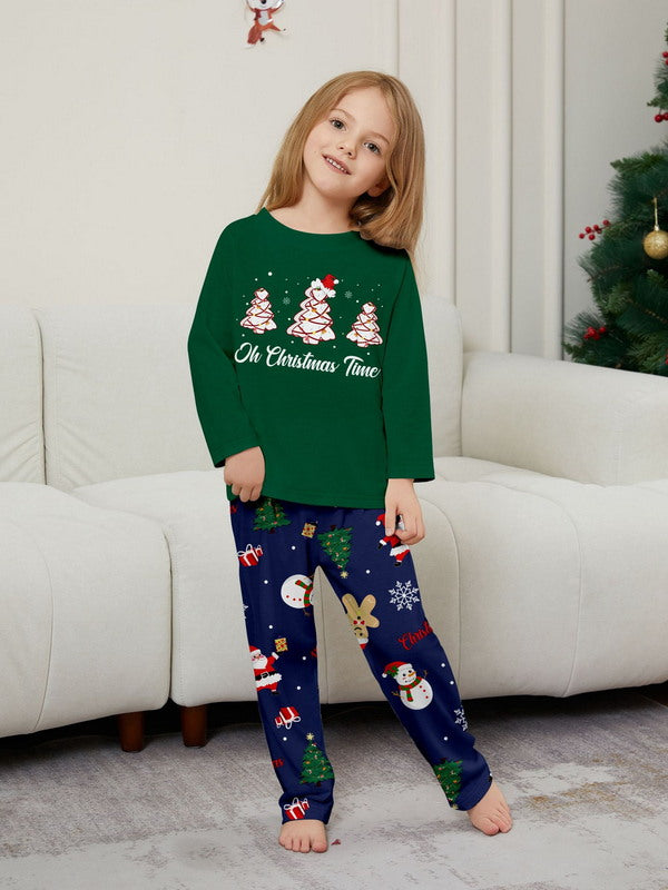 Matching Merry Christmas Trees Print Cozy and Festive Christmas Pajamas for the Whole Family