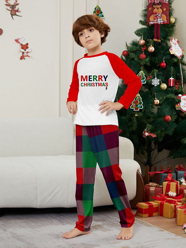 Matching Merry Christmas Plaid Print Cozy and Festive Christmas Pajamas for the Whole Family