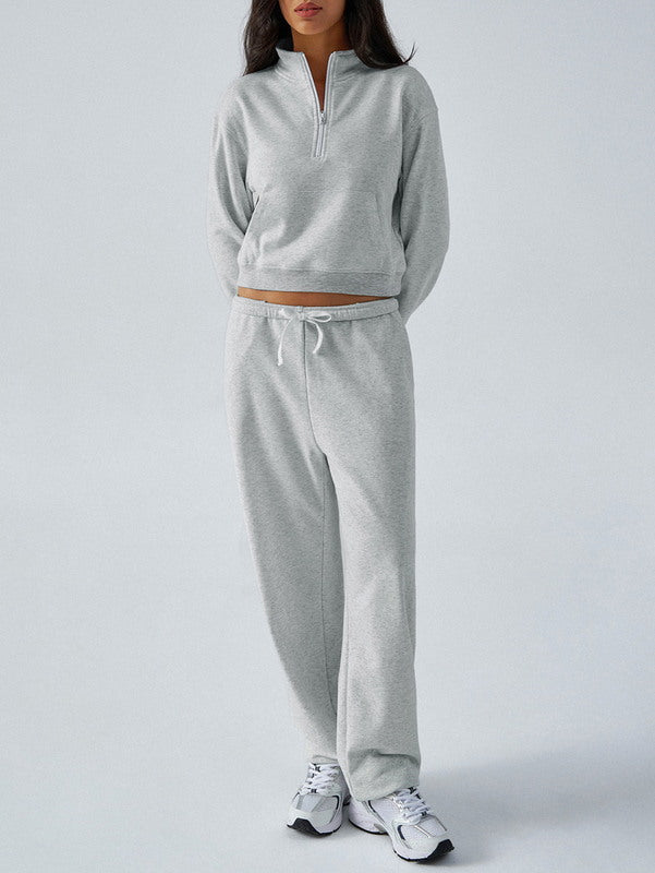 Cloudy Day Half-Zip Lounge Set