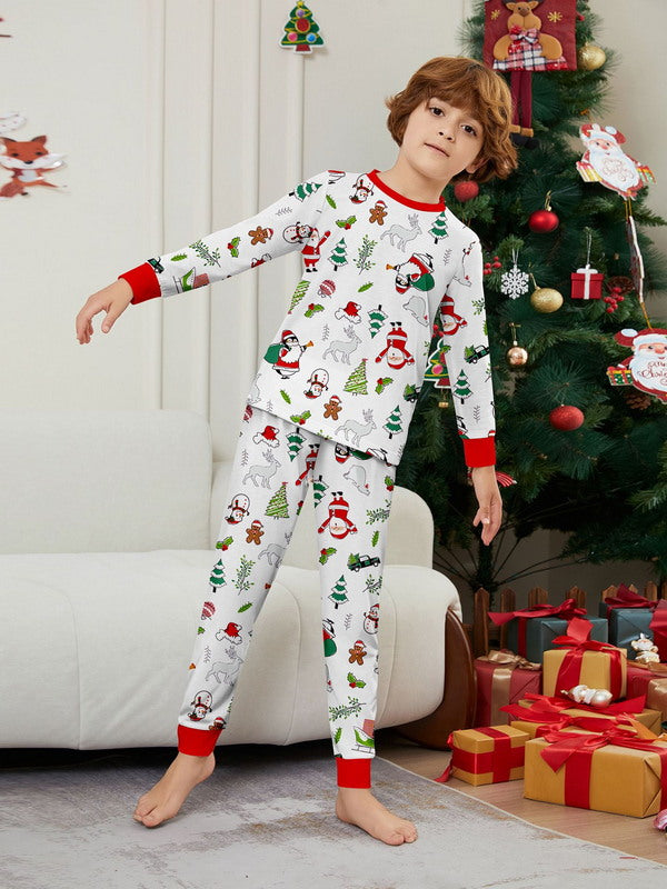 Matching Merry Christmas Santa Print Cozy and Festive Christmas Pajamas for the Whole Family