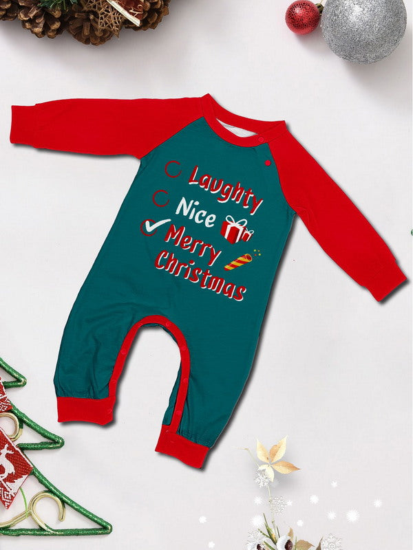 Matching Merry Christmas Naughty Nice Print Cozy and Festive Christmas Pajamas for the Whole Family