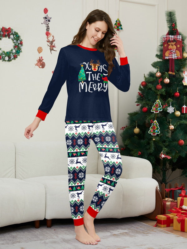 Matching Merry Christmas Trees Print Cozy and Festive Christmas Pajamas for the Whole Family