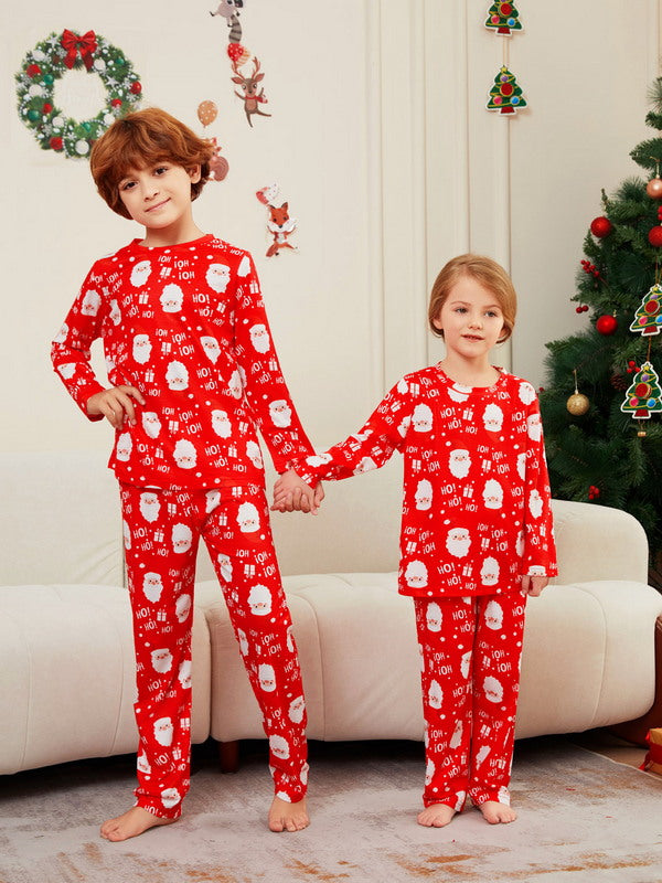 Matching Merry Christmas Santa Print Cozy and Festive Christmas Pajamas for the Whole Family