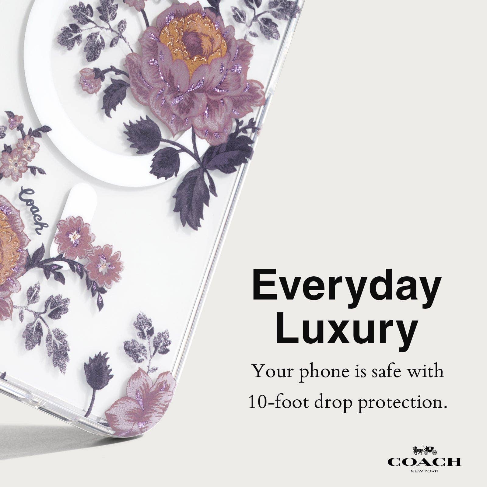 Coach Moody Floral MagSafe - iPhone 15 / 14 / 13: Moody Floral