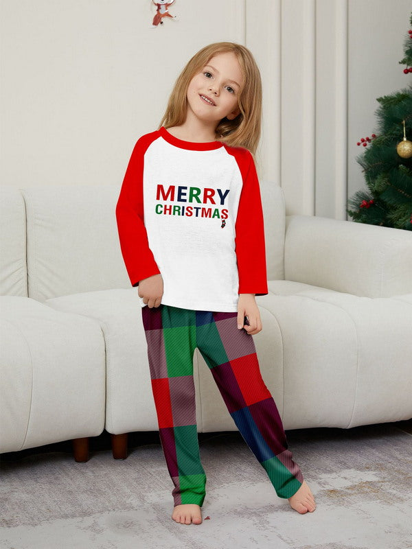 Matching Merry Christmas Plaid Print Cozy and Festive Christmas Pajamas for the Whole Family