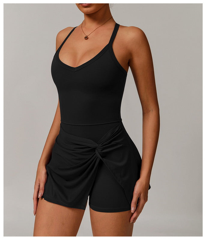 PowerPlay Skirted Romper