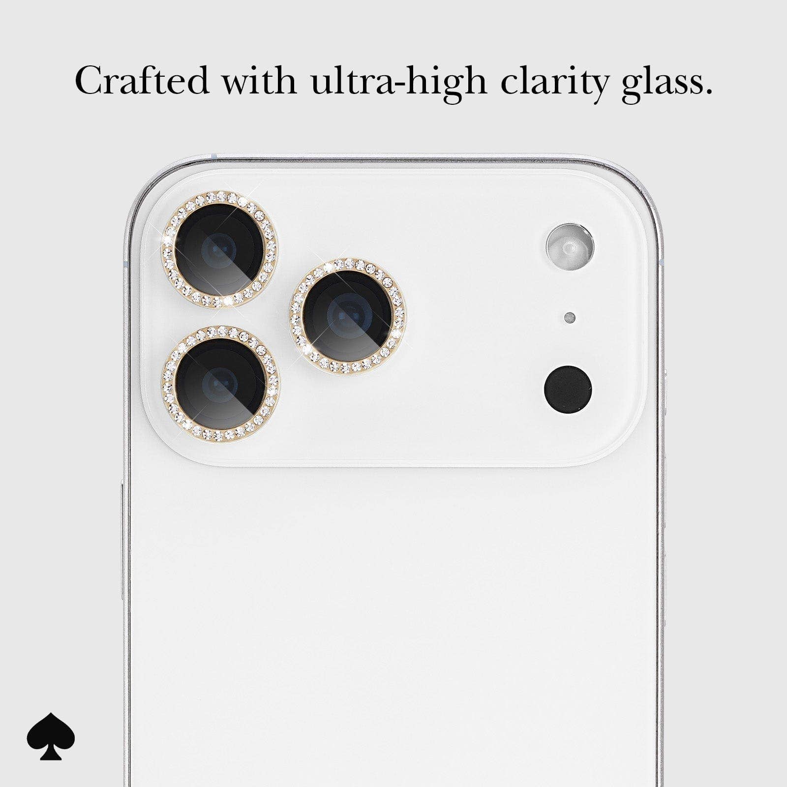 Kate spade new york Aluminum Ring Lens Protector Set in Stone Gold - iPhone 17 Pro / 17 Pro Max: Set In Stone